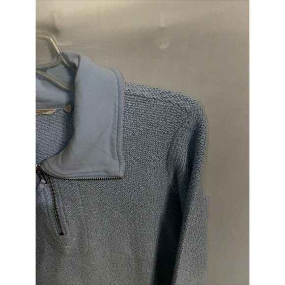 Soft Surroundings Women’s Pullover Light Jacket Size Small Baby Blue Going Out - Picture 4 of 12